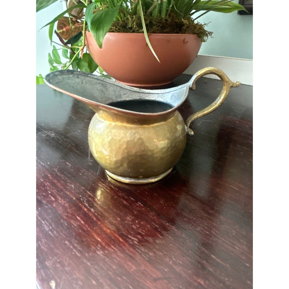 Vintage small brass pitcher